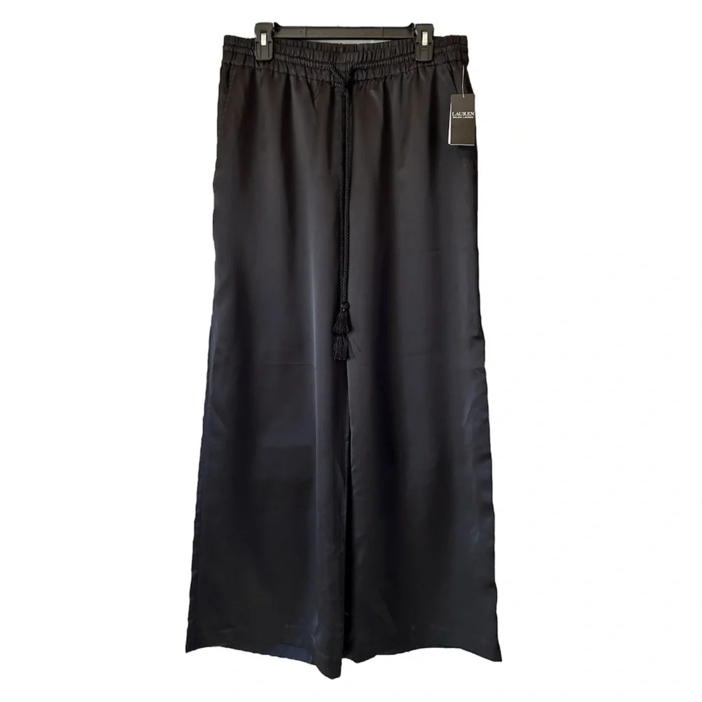 Ralph Lauren Black Label Wide Leg Pants - Black